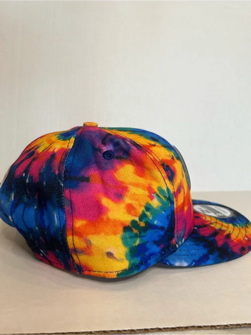 New Era Kids Pittsburgh Steelers Tie-Dye Snapback Hat - Yellow Blue Pink Orange
